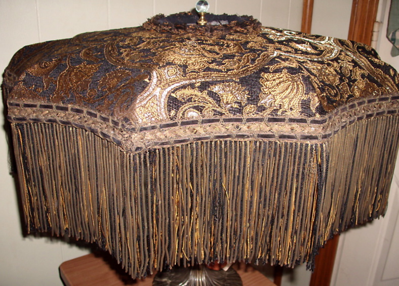 Lampshade Restoration, Large Victorian Lamp Shades