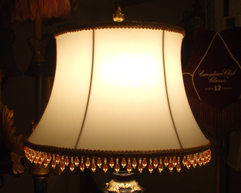 Antique Silk Lamp Shades Shefalitayal, Antique Beaded Fringe Lamp Shades