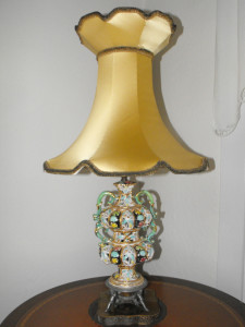 Lampshade, Victorian, Vintage, Crown, Restored