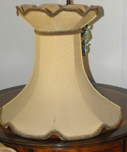 lampshade, original, gold, restore